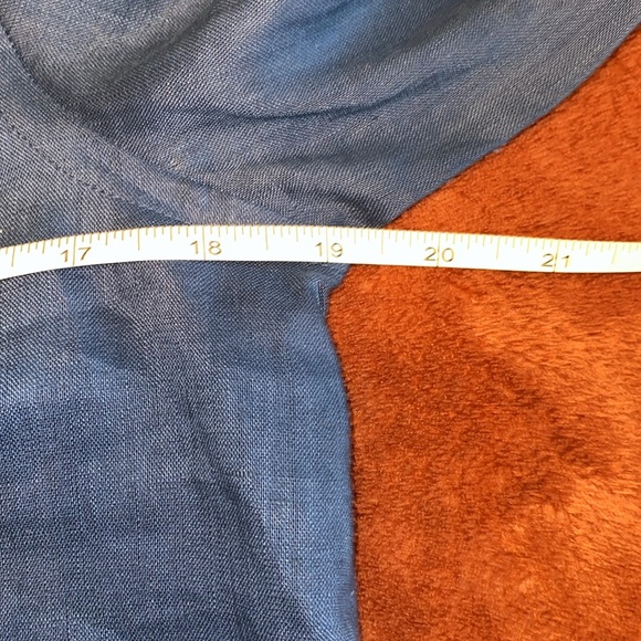 🌺 4/$25 Lauren Embroiled Tunic 100% Linen - Picture 9 of 11